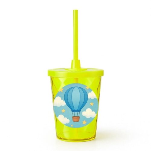 Copo Twister Personalizado 300ml Balão de Ar Azul