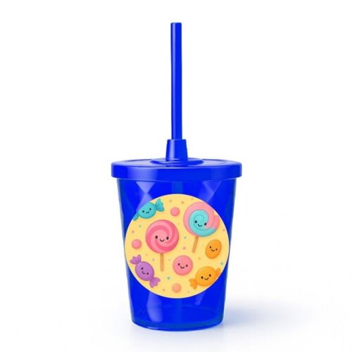 Copo Twister Personalizado 300ml Balas e Pirulitos