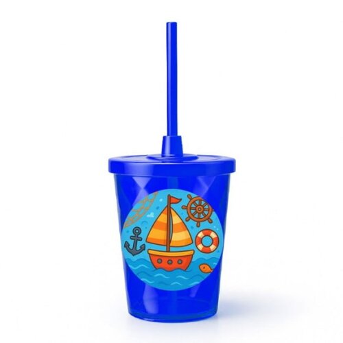 Copo Twister Personalizado 300ml Barquinho