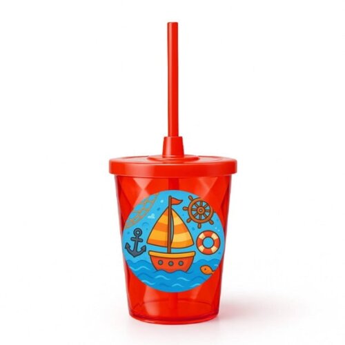 Copo Twister Personalizado 300ml Barquinho