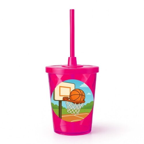 Copo Twister Personalizado 300ml Basquete