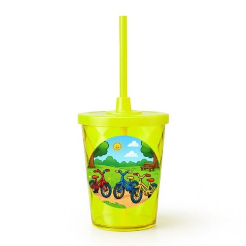 Copo Twister Personalizado 300ml Bicicletas Coloridas