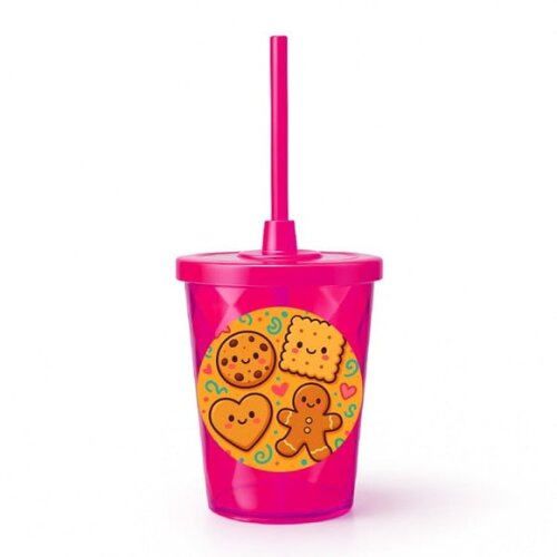 Copo Twister Personalizado 300ml Biscoitinhos