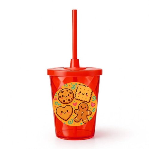 Copo Twister Personalizado 300ml Biscoitinhos