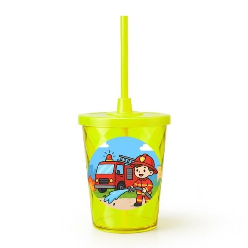 Copo Twister Personalizado 300ml Bombeiros