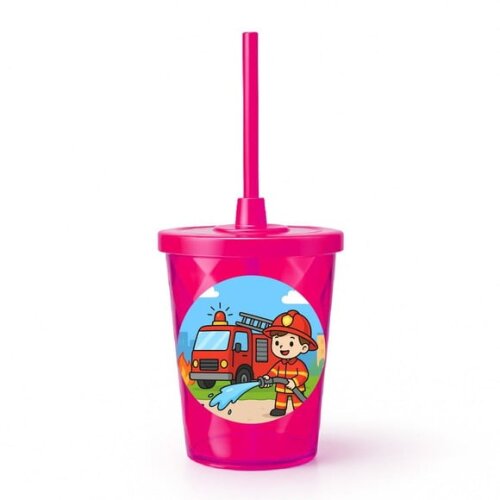 Copo Twister Personalizado 300ml Bombeiros
