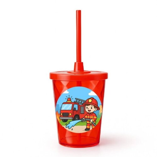 Copo Twister Personalizado 300ml Bombeiros