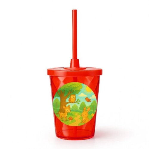 Copo Twister Personalizado 300ml Bosque Encantado