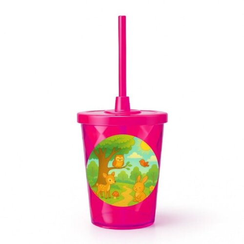 Copo Twister Personalizado 300ml Bosque Encantado