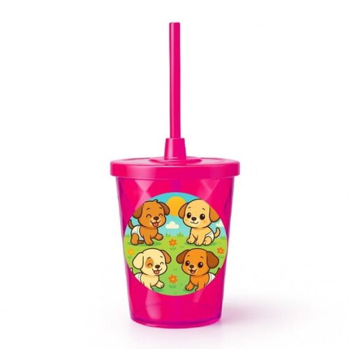 Copo Twister Personalizado 300ml Cachorrinhos Baby