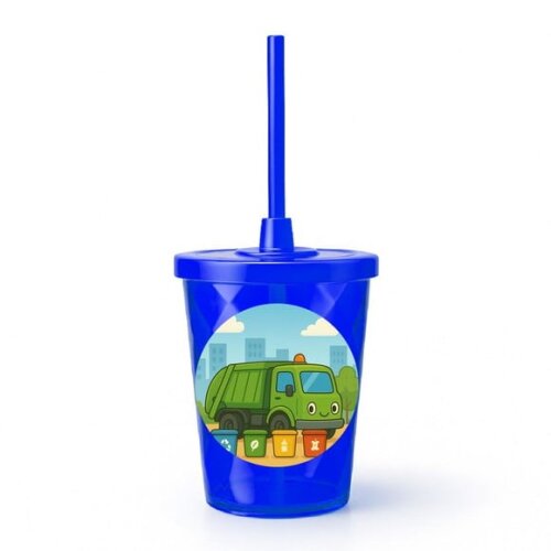 Copo Twister Personalizado 300ml Caminhão de Lixo