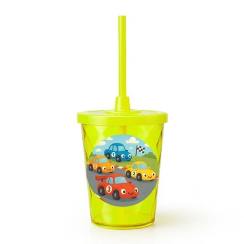 Copo Twister Personalizado 300ml Carros de Corridas