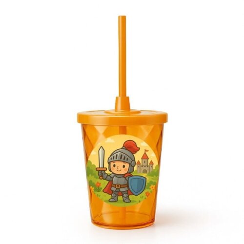 Copo Twister Personalizado 300ml Cavaleiro Medieval