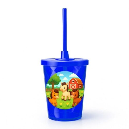 Copo Twister Personalizado 300ml Cavalinhos