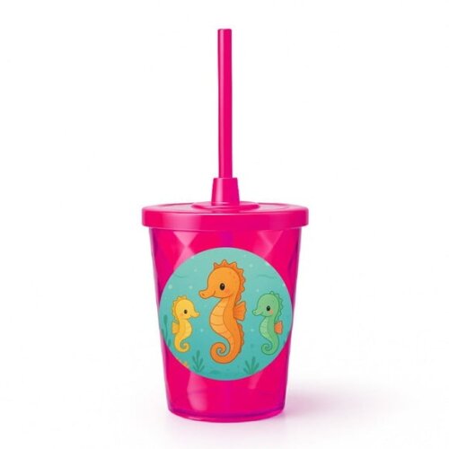 Copo Twister Personalizado 300ml Cavalos Marinhos