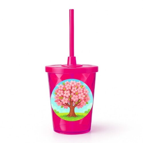 Copo Twister Personalizado 300ml Cerejeira