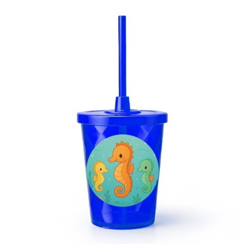 Copo Twister Personalizado 300ml Cavalos Marinhos