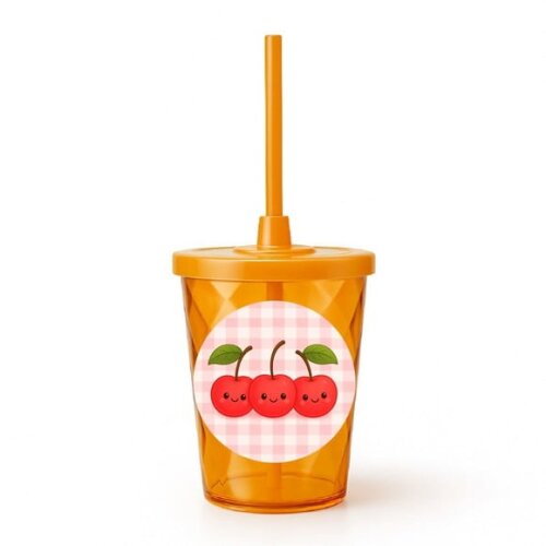 Copo Twister Personalizado 300ml Cerejinha