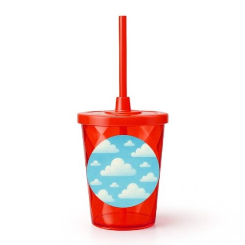 Copo Twister Personalizado 300ml Céu Azul