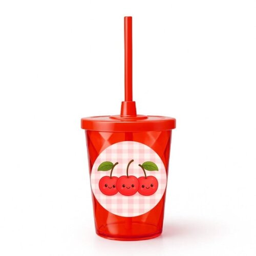 Copo Twister Personalizado 300ml Cerejinha