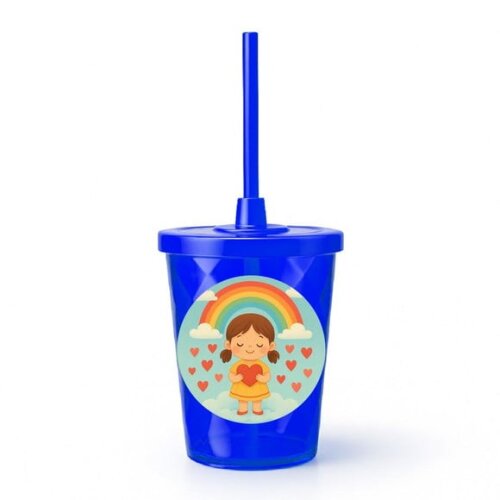 Copo Twister Personalizado 300ml Chuva de Amor
