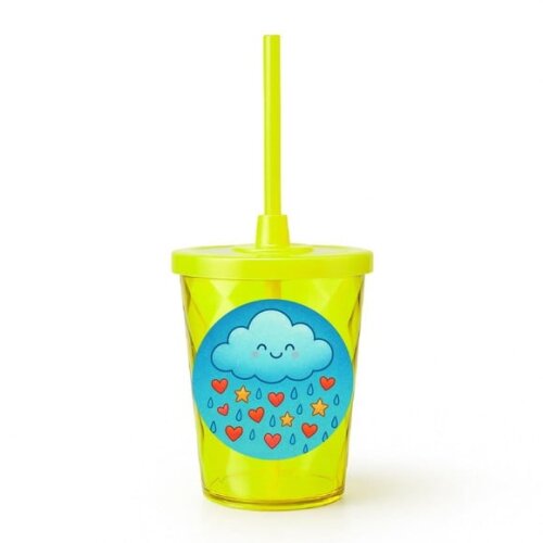 Copo Twister Personalizado 300ml Chuva de Bênçãos