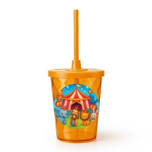 Copo Twister Personalizado 300ml Circo Encantado