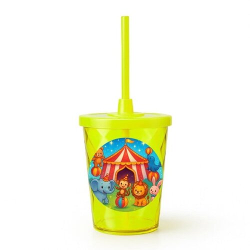 Copo Twister Personalizado 300ml Circo Encantado