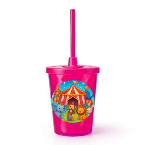 Copo Twister Personalizado 300ml Circo Encantado