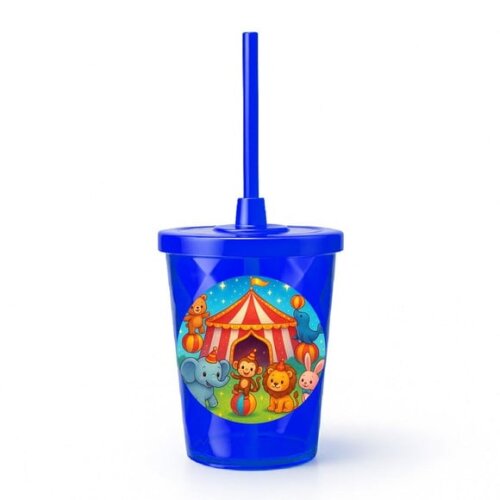 Copo Twister Personalizado 300ml Circo Encantado