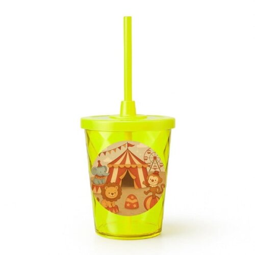 Copo Twister Personalizado 300ml Circo Vintage