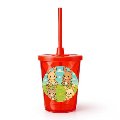 Copo Twister Personalizado 300ml Coelhinhos Baby