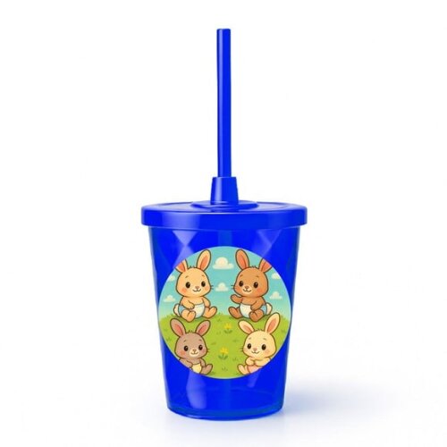Copo Twister Personalizado 300ml Coelhinhos Baby