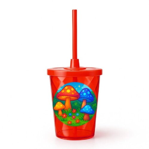 Copo Twister Personalizado 300ml Cogumelos Mágicos
