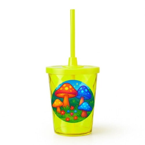Copo Twister Personalizado 300ml Cogumelos Mágicos