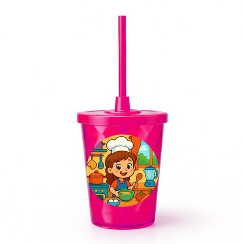Copo Twister Personalizado 300ml Cozinha Kids