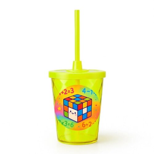 Copo Twister Personalizado 300ml Cubo Mágico