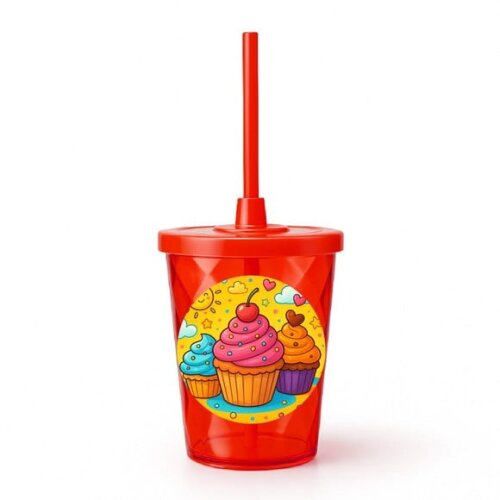 Copo Twister Personalizado 300ml Cupcakes