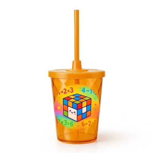 Copo Twister Personalizado 300ml Cubo Mágico