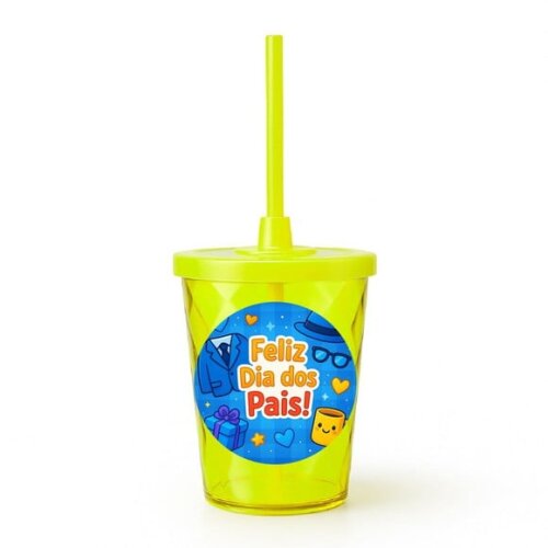 Copo Twister Personalizado 300ml Dia dos Pais