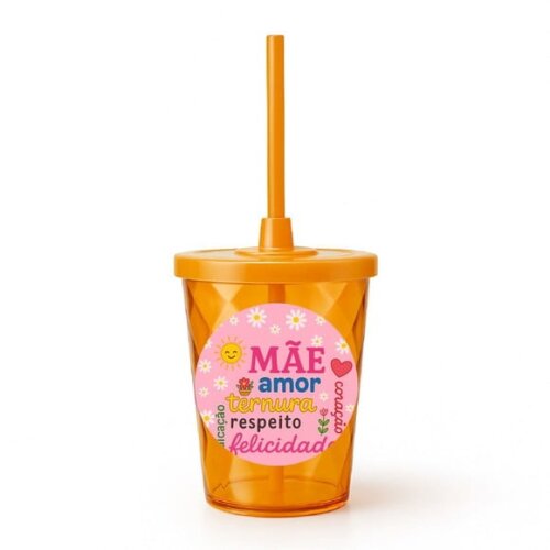 Copo Twister Personalizado 300ml Dia das Mães