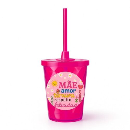 Copo Twister Personalizado 300ml Dia das Mães