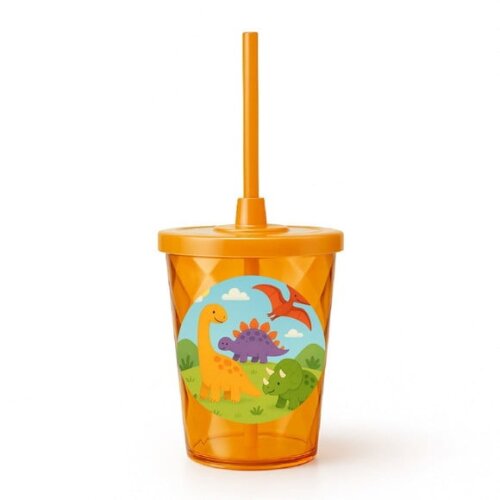 Copo Twister Personalizado 300ml Dinossauros