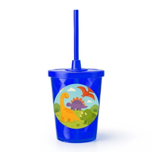 Copo Twister Personalizado 300ml Dinossauros