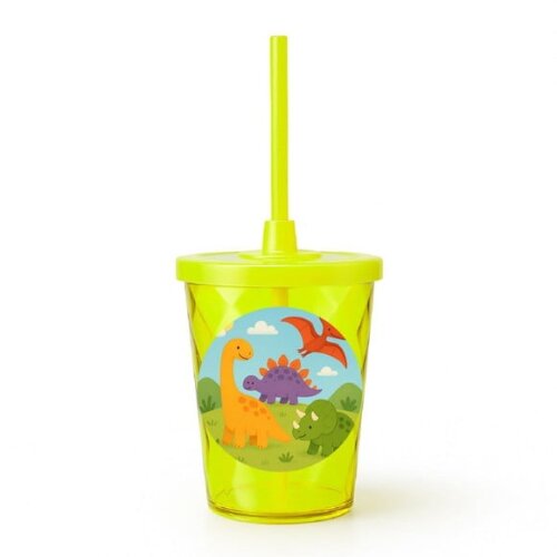 Copo Twister Personalizado 300ml Dinossauros