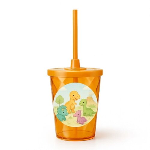 Copo Twister Personalizado 300ml Dinossauros Baby