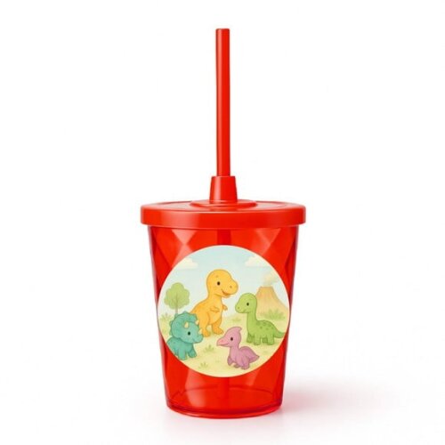 Copo Twister Personalizado 300ml Dinossauros Baby