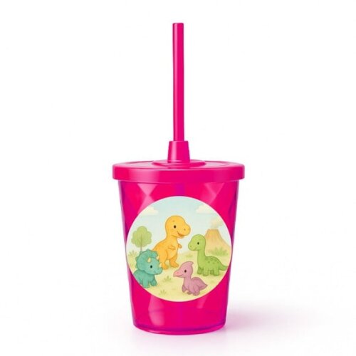 Copo Twister Personalizado 300ml Dinossauros Baby