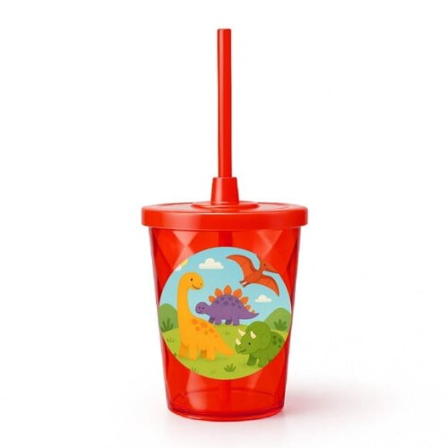 Copo Twister Personalizado 300ml Dinossauros