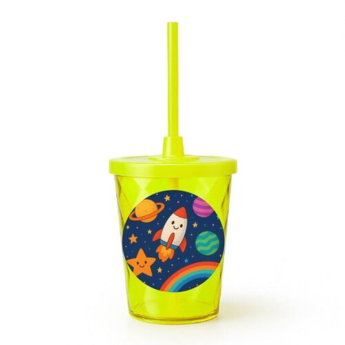 Copo Twister Personalizado 300ml Espaço Colorido